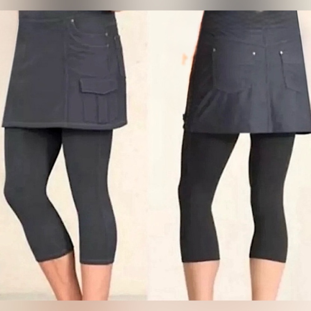 Athleta Bettona 2 in 1 Skirt Capri Legging Combo L - Picture 10 of 10